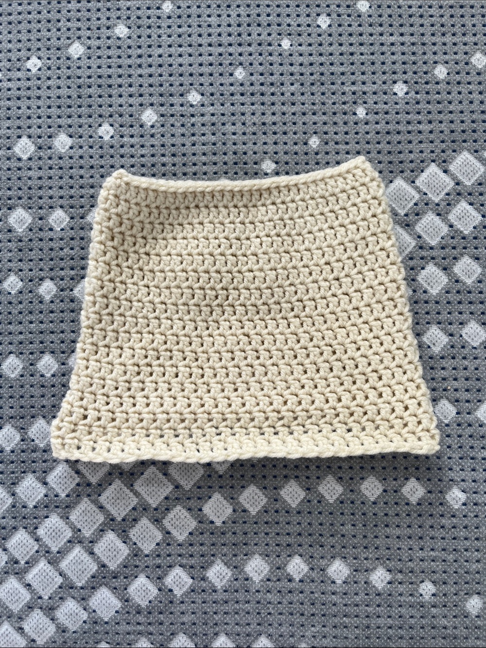 Cream Crochet Knit Cat ear hat - Women's Handmade
